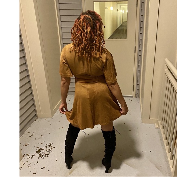 Flawless Suede Dress - Picture 2 of 4